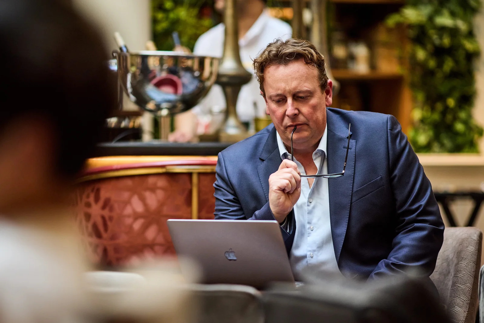 Philippe Blin en situation de travail